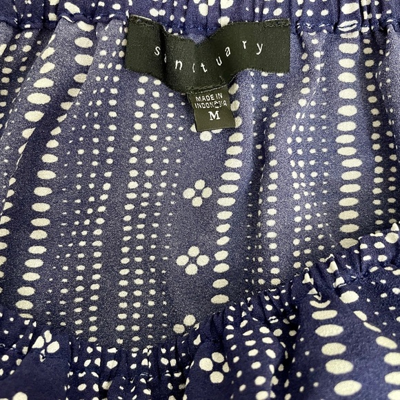 Sanctuary Bell Sleeves Blouse Navy​ - Picture 7 of 8